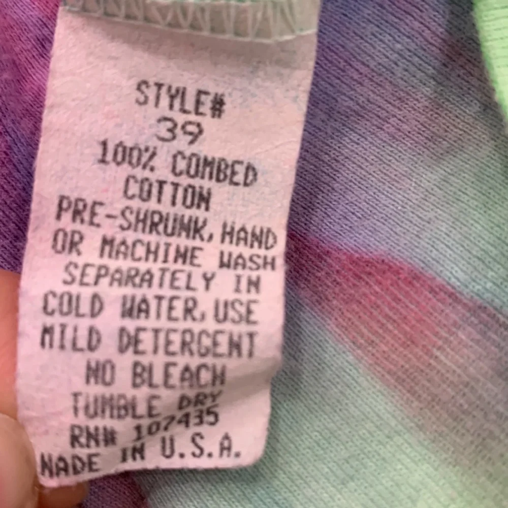 Hard tail forever t shirt. Pink, green blue, and purple. Vintage - Picture 3 of 4